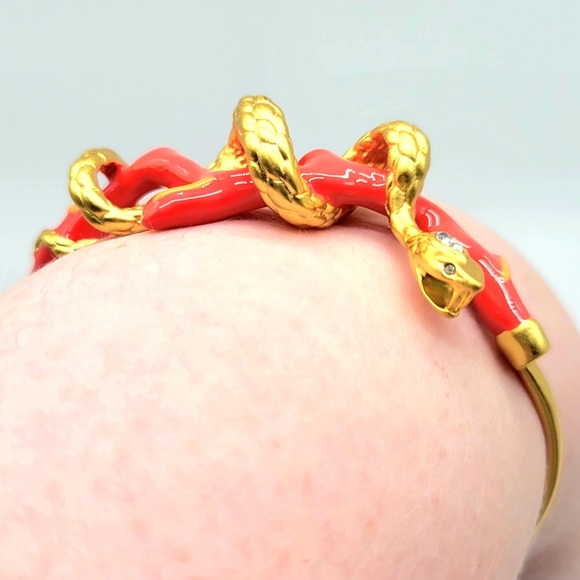 SOLD- Alexis Bittar Sea Snake in the Coral Reef Adjustable Cuff w/ - Picture 5 of 17